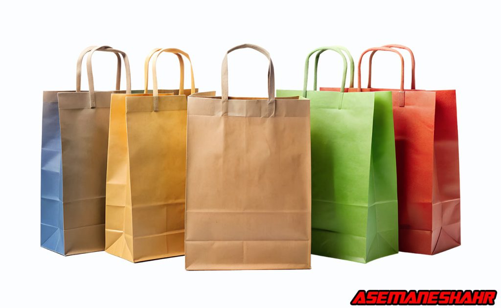ساک‌ های کاغذی رنگارنگ سازگار با محیط‌ زیست مناسب بسته‌ بندی و هدیه.