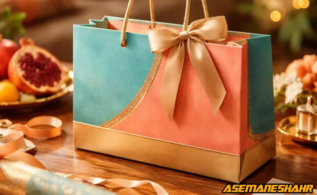 ساک کاغذی هدیه با طراحی خاص در نقش بازاریابی غیر مستقیم برند.